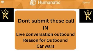 live conversationReason for outbound Calls which we should not submit [upl. by Troy]