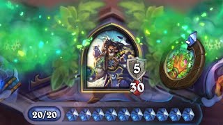 Hearthstone  New Druid Hero Card  20 MANA Gameplay Fractured in Alterac Valley [upl. by Mccahill650]