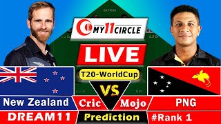 NZ vs PNG🔴Live T20 World Cup Dream11 Team Prediction Today I New Zealand vs PNG  GL Team Today [upl. by Anerahs29]