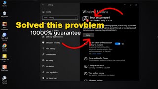 Windows Show Hide Update Tool  error encountered Windows 1011  Windows update problem [upl. by Heppman]