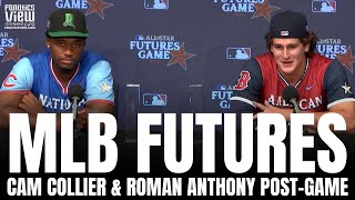 Cam Collier amp Roman Anthony React to Winning MLB Futures Game MVP Trophies for 2024 Game [upl. by Lyrradal]