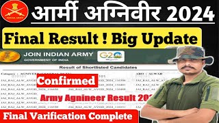 Army Agniveer Final Result 2024 ll सभी ARO का Result ll Army Agniveer 2024 Total Post ll army [upl. by Darrow]