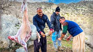 IRAN Nomadic Life  Rebuilding Huts and Creating a 1000m Mountain Penthouse Retreat [upl. by Ardnaxila530]