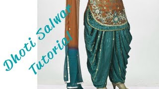 ♥ How to make a Dhoti Salwar ♥ [upl. by Matthiew]