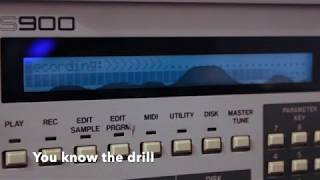 Akai S900  Two Sample Preview  12bit [upl. by Thorndike]