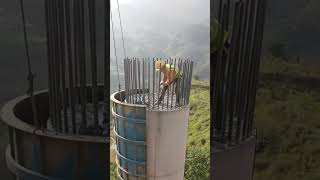 Demolding process of viaduct stone column [upl. by Sibie]