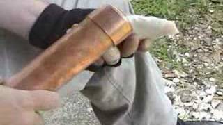 Edbo Monster Copper Bopper  Flint Knapping  Flintknapping [upl. by Enilegnave]