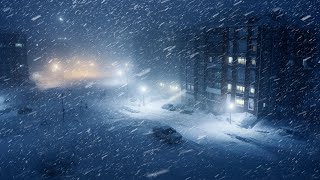 Intense Blizzard amp Wind Sounds for Sleeping  Heavy Winter Storm  Howling Wind amp Blowing Snow [upl. by Adliwa]