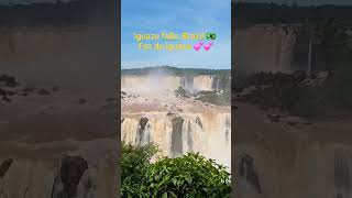 Iguazu falls Brazil 🇧🇷 Foz do iguazu 💕💕 falls travel music canada [upl. by Nallid]