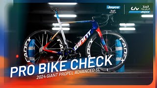 PRO BIKE CHECK  2024 Giant Propel Advanced SL with Mauro Schmid [upl. by Serg261]