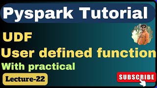 22 UDF in pyspark  UDFuser defined function in PySpark [upl. by Lemra]