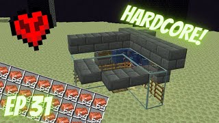 Making an OP copper farm in HARDCORE SUPERFLAT minecraft [upl. by Haidabej]