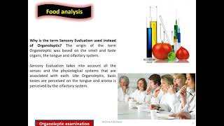 Organoleptic food examination [upl. by Eema]