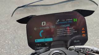 BMW S1000 R 2021  Display  Konfiguration Dynamic Pro Modus und Schaltblitz [upl. by Urd]