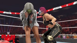 WWE 2K23 RAW ASUKA USES THE GREEN MIST ON LIV MORGAN [upl. by Ewart]