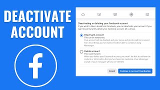 How to Deactivate Facebook Account [upl. by Nhepets]