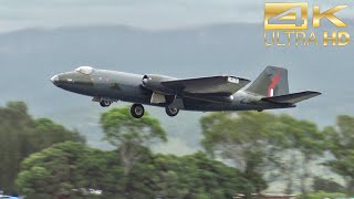 English Electric Canberra bomber flying in 2024 Airshows Downunder Shellharbour [upl. by Aimek934]