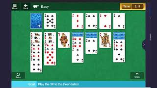 MomPlay Microsoft Solitaire Collection Klondike EASY [upl. by Siocnarf]