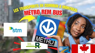 comment fonctionnent les transports en commun à Montreal  REM METRO AUTOBUS Canada Quebec [upl. by Nwahsir]