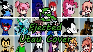 Ejected but Every Turn a Different Character Sings FNF Ejected Everyone Sings  UTAU Cover [upl. by Pich747]