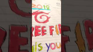 How to draw free fire  logo 🔥art 1ksubcribers drawing 1kviewers 🙏🥺 plles subscribe kar do [upl. by Idyh]