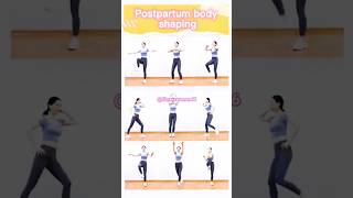 Postpartum body shaping exercises at home postpartum bodyshaping shorts viralshorts [upl. by Anelys603]