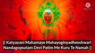 Maa Katyayani Mantra 108 Times  To Get Married Soon  Mantra For Desired Husband  कात्यायनी मंत्र [upl. by Anida]