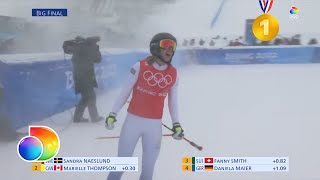 SANDRA NÄSLUND TAR OSGULD I SKICROSS  discovery Sverige [upl. by Behre280]