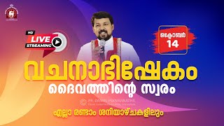 വചനാഭിഷേകം  ദൈവത്തിന്റെ സ്വരം 🔴 LIVE October 14 2023  Fr Daniel Poovannathil [upl. by Denison292]