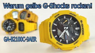 Casio GSHOCK GAB2100C9AER Casioak gelb  Review  Deutsch [upl. by Phebe]