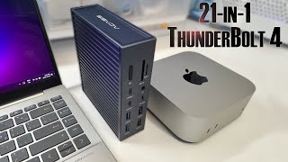 A Mac Minis Best Friend  ACASIS 21 Ports 40Gbps Thunderbolt 4 Docking Station [upl. by Artiek251]