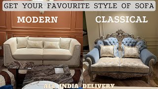 Buy Modern Sofa and Classical Sofa Bed under one Roof as per your Requirements withe Interior Ideas [upl. by Adiari12]