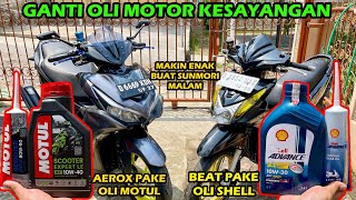 Ganti Oli Mesin amp Gardan Motor KeSayangan Aerox Std Kirian Gohib amp Beat Std Kirian Gohib [upl. by Mcwherter437]