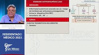 Reumatología  5 Síndrome Antifosfolipídico [upl. by Fries]