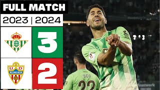 Real Betis 32 UD Almería  PARTIDO COMPLETO  LALIGA EA SPORTS 202324 [upl. by Aidualc766]