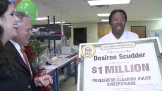 Publishers Clearing House Winners Desiree Scudder From Irving Texas Wins 1 Million [upl. by Hullda]