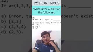 Python MCQ Explained in Under a Minute  Quick Python Tips infytqmcq infytq python infytqpython [upl. by Akimrej]