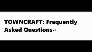 Beginners guide to the Towncraft Minecraft Server [upl. by Rebmik]