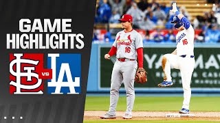 Cardinals vs Dodgers Game Highlights 33024  MLB Highlights [upl. by Lanae]