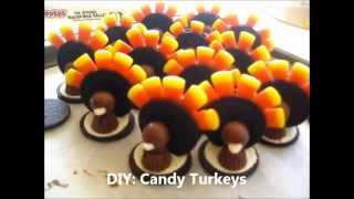 DIY Candy Turkey Treats No bake [upl. by Harlen]