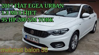 FİAT EGEA 13 MULTİJET URBAN 2017 95 HP  SEDAN EGEA  2017 EGEA URBAN [upl. by Henghold9]