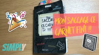 SACCAGE CE CARNET FINI  I Simply [upl. by Sloane50]