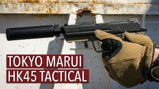 Tokyo Marui HK45 Tactical Review [upl. by Anoed]