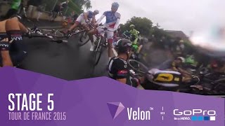 Tour de France Stage 5  Crashes and Sprints [upl. by Oler]