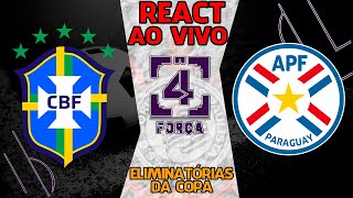 LIVE REACT PARAGUAI X BRASIL  ELIMINATÓRIAS DA COPA  10092024 [upl. by Lrad]