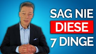 SAG’S NIE Meide 7 Dinge im Vorstellungsgespräch [upl. by Nerraj875]