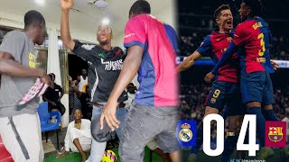 REAL MADRID 0  4 BARCELONA FANS REACTIONS LA LIGA EL CLASICO HIGHLIGHTS 2024  2025 PREDICTIONS [upl. by Kuhlman]