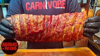 IBERICO RIBS WAGYU OF PORK  WEBER SMOKEFIRE [upl. by Alleunam696]