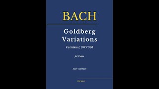 Bach Goldberg Variations  Variation 1  BWV 988 as played by Víkingur Ólafsson SHEET MUSIC [upl. by Aenit]