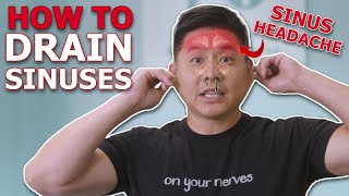 Fast amp Effective Sinus Headache Relief Proven Techniques in 5 Minutes Taught by Physical Therapist [upl. by Kemble809]